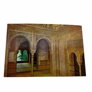 Vintage Granada Spain Postcard - Generalife Patio de los Surtidores